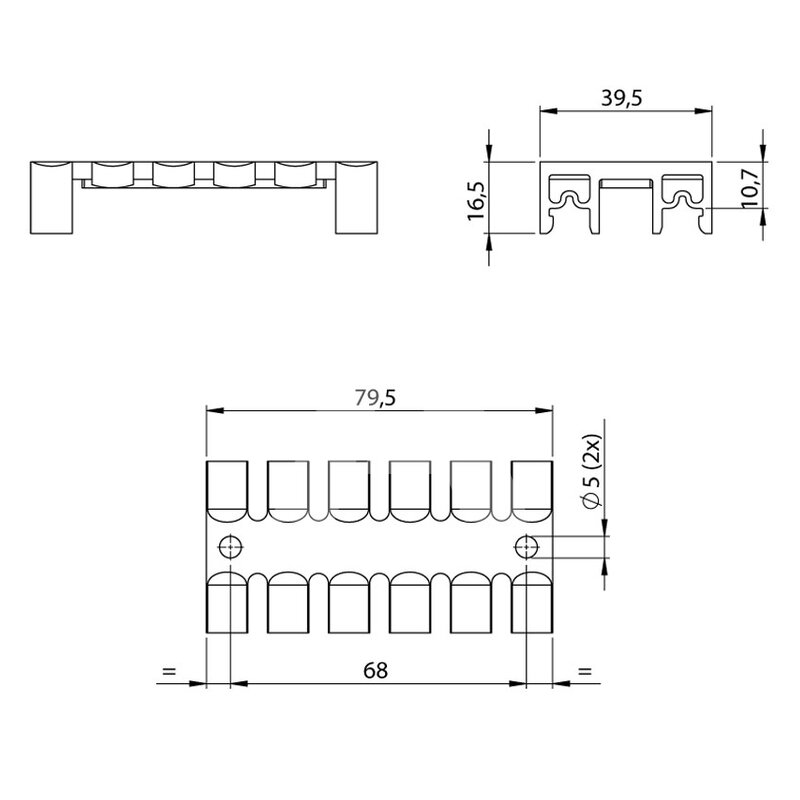 Listwa mocująca do przewodów, KZL 140, 32264 - ASTAT Sp. z o. o.